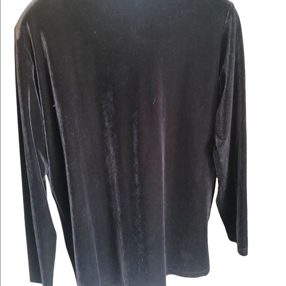 Impressions Millennium Edition Black Velvet Top With Attached Velvet Scoop Shell - Picture 3 of 7